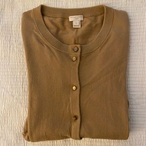 J crew mustard cardigan